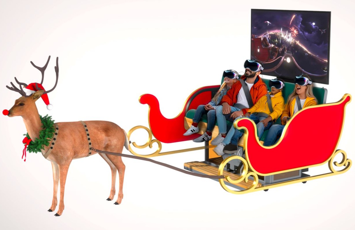 Santa's Sleigh VR Ride Magical Christmas VR Experience VRPark